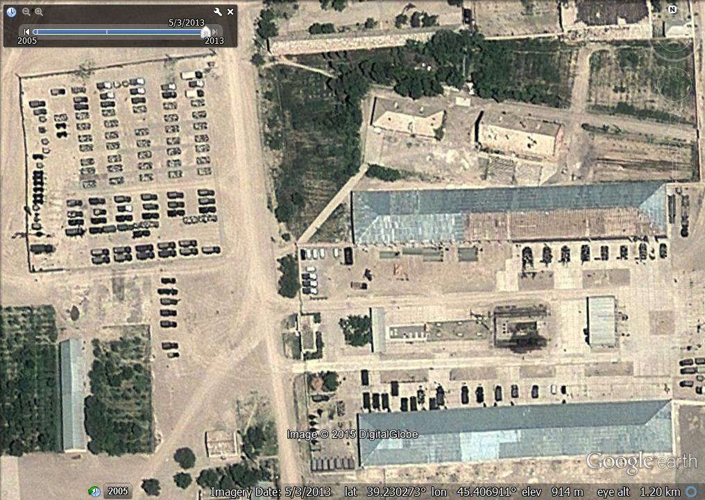 Судячи за старими знімками сервісу Google Earth, в 2008 році гарнізон був порожній