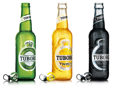 Так, в 1880 році з'явився Tuborg Green, дуже популярний і до цього дня, а п'ятьма роками пізніше - Tuborg Gold