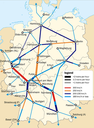В Інтернеті придбати квитки на поїзди ICE можна на офіційному сайті   німецьких залізниць